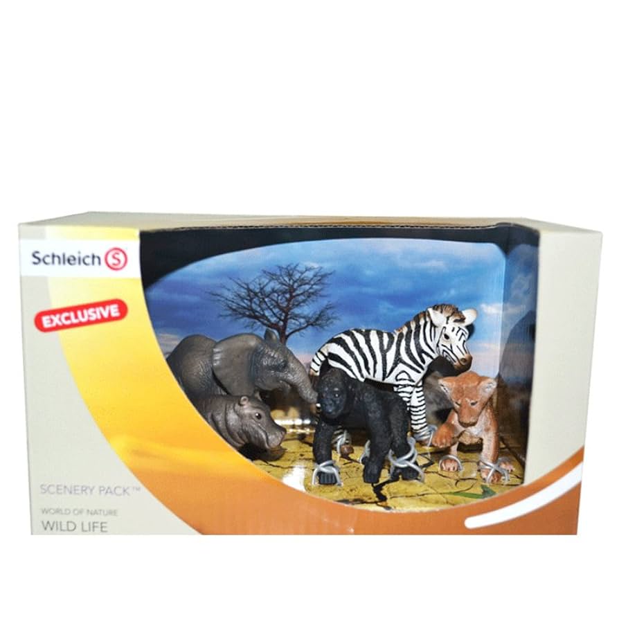 シュライヒ Schleich SCENERY PACK WILD LIFE Amazon.com: Schleich Wild Life - 7 PC Safari Animals